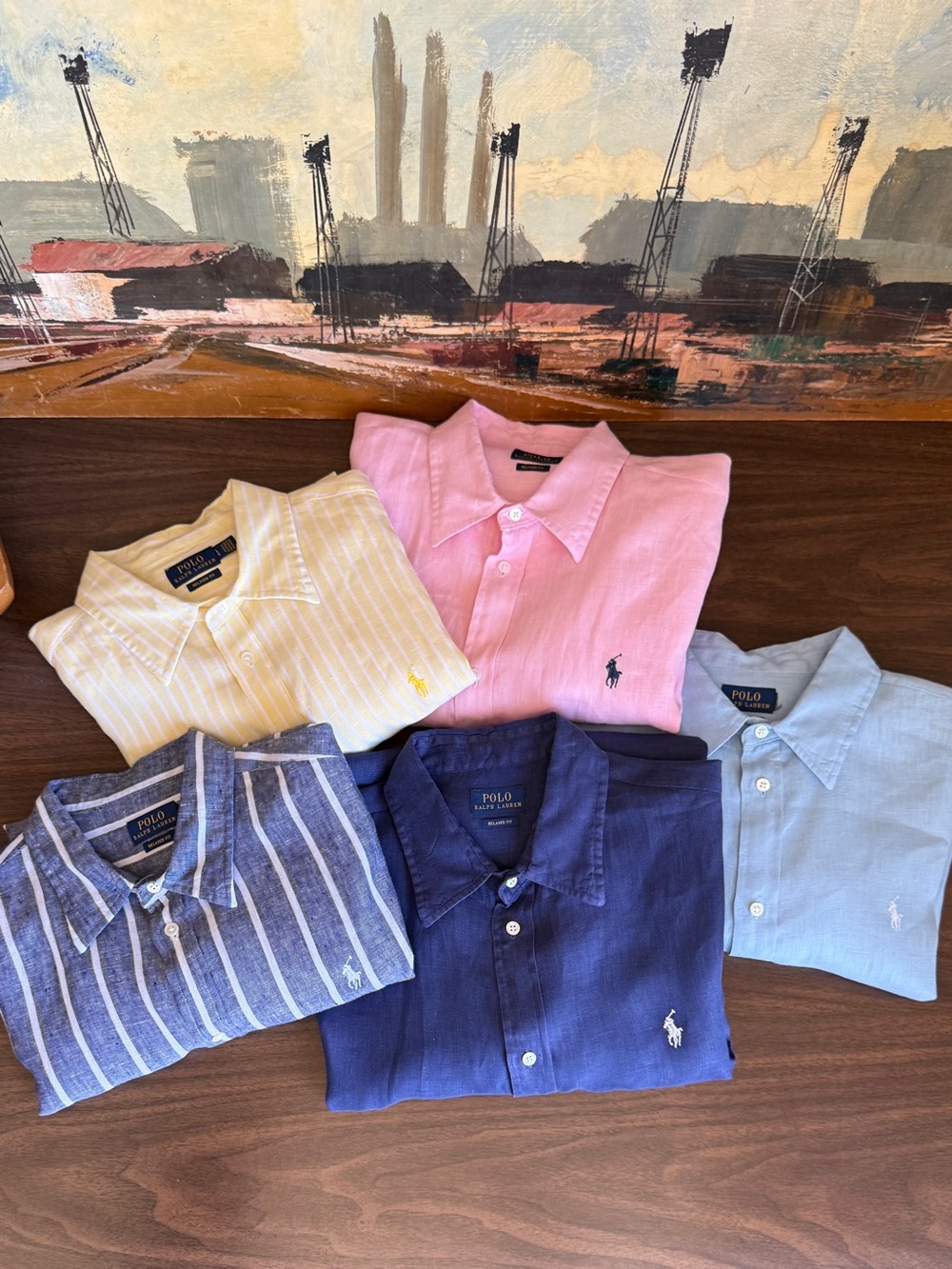 5 POLO Ralph Lauren Timeless Classics | 100% Linen | Women's Collared Lot Size L - Picture 3 of 15